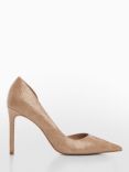 Mango Audrey Asymmetrical Court Shoes, Pastel Pink