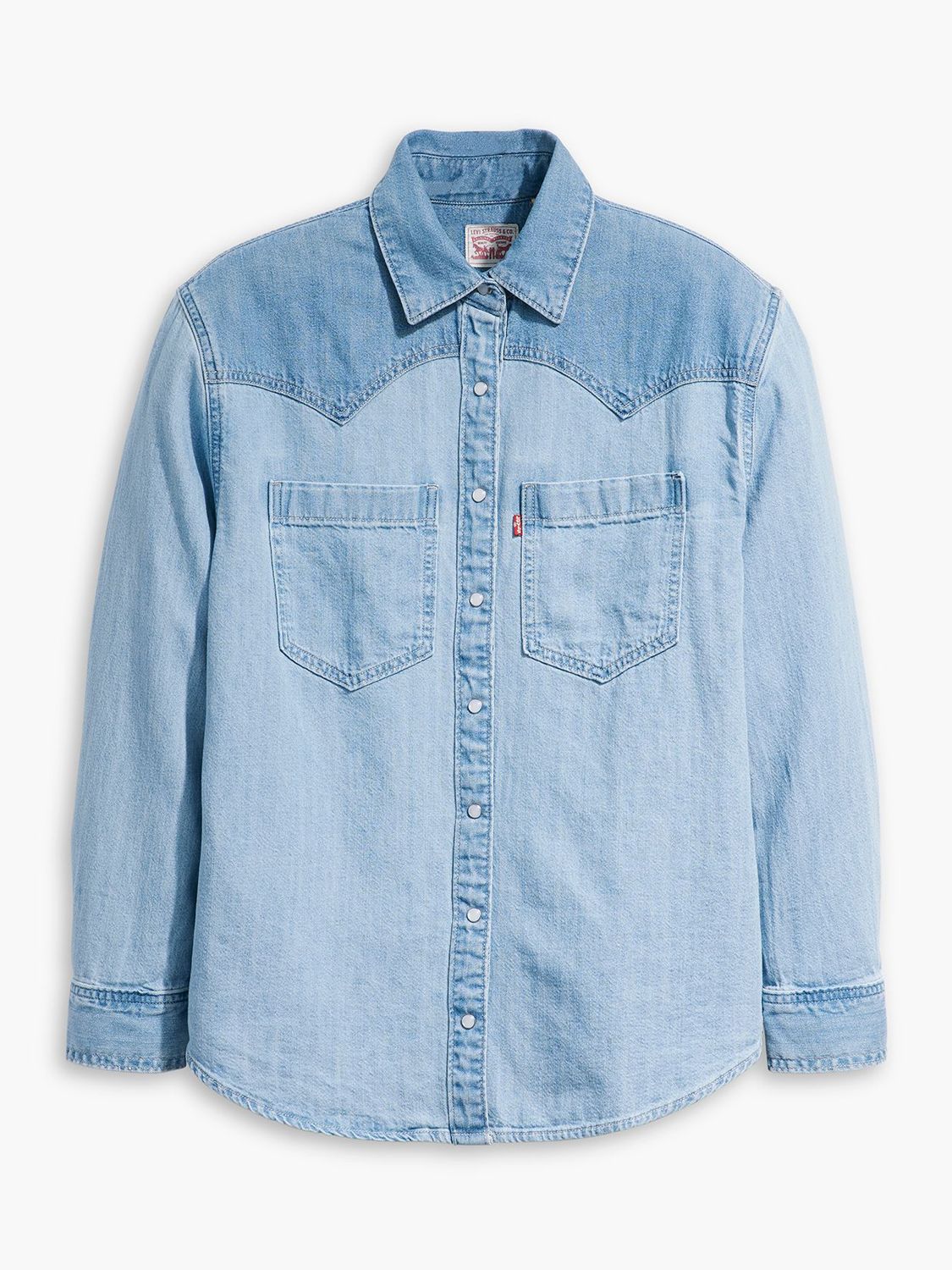 Levi's Teodora Denim Shirt, Done And Dusted 2 at John Lewis & Partners