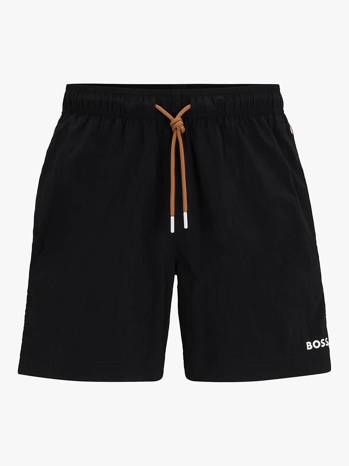 Buy BOSS Tune 007 Swim Shorts, Black Online at johnlewis.com