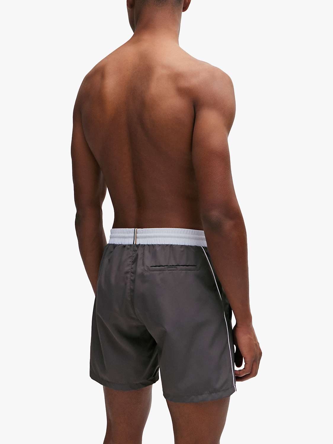 Buy BOSS Starfish Swim Shorts, Grey Online at johnlewis.com