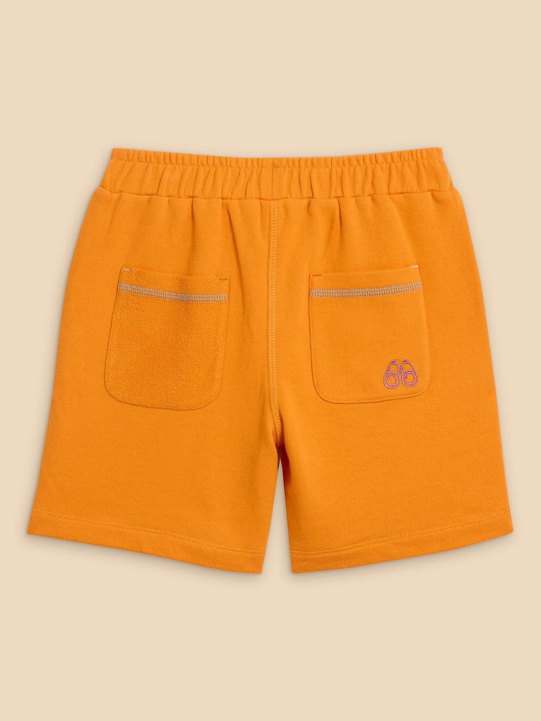 Buy White Stuff Kids' Jersey Shorts, Mid Orange Online at johnlewis.com