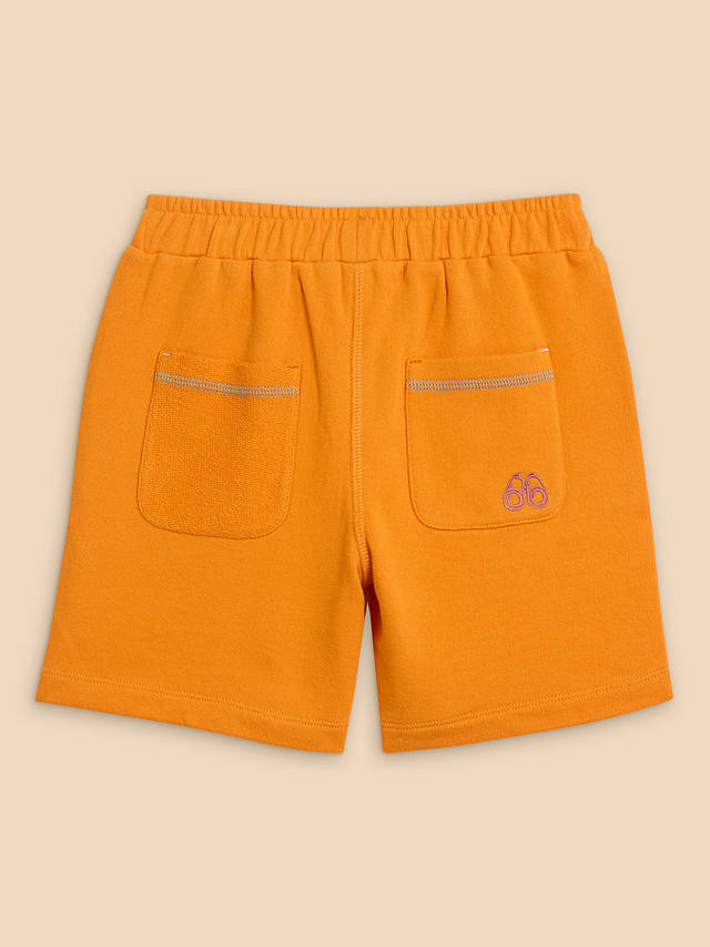 White Stuff Kids' Jersey Shorts, Mid Orange