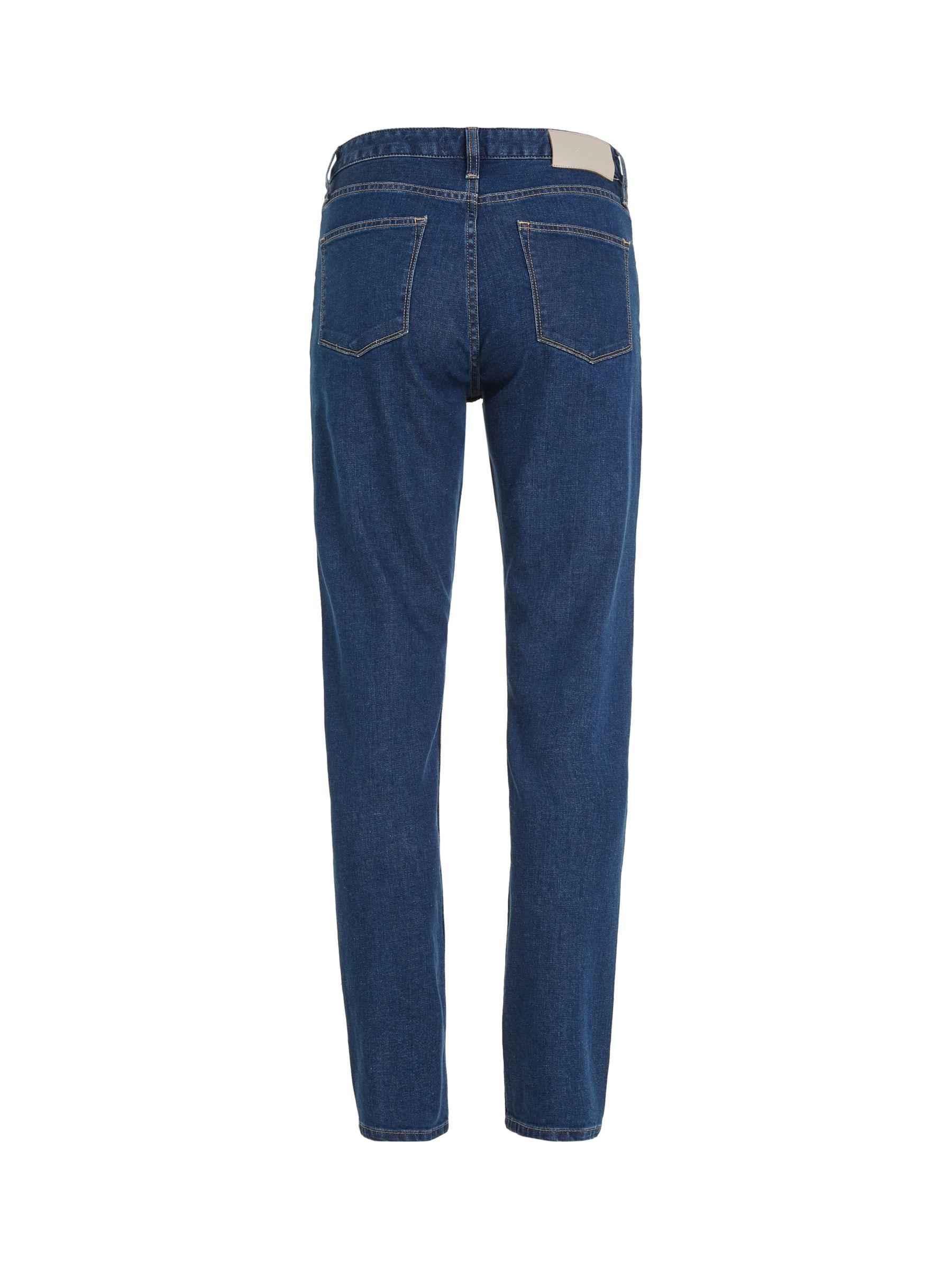 Buy Calvin Klein Mid Rise Slim Fit Organic Cotton Blend Jeans, Blue Online at johnlewis.com