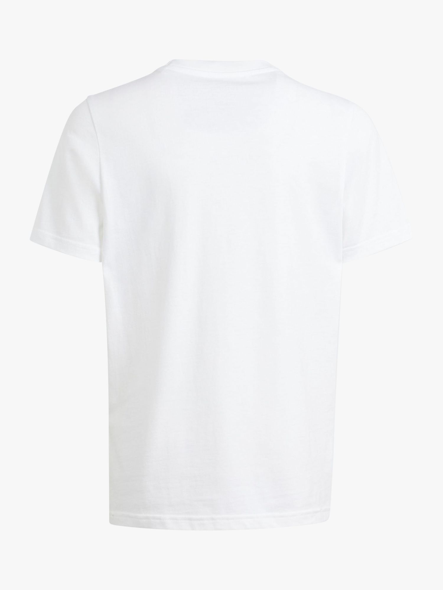 adidas Kids' Camo Logo T-Shirt, White at John Lewis & Partners