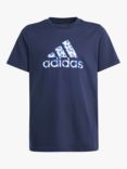 adidas Kids' Animal Print Logo Short Sleeve T-Shirt
