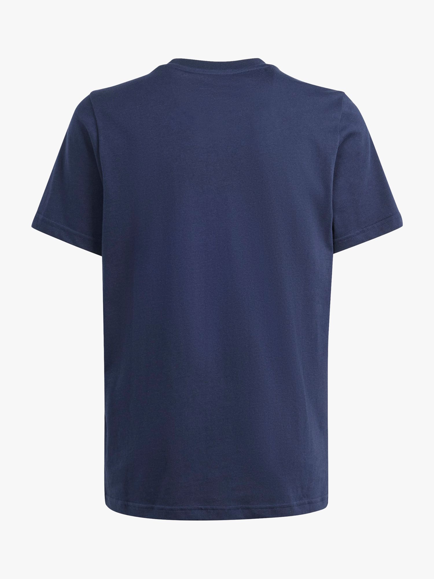 adidas Kids' Animal Print Logo Short Sleeve T-Shirt, Navy, 13-14 years