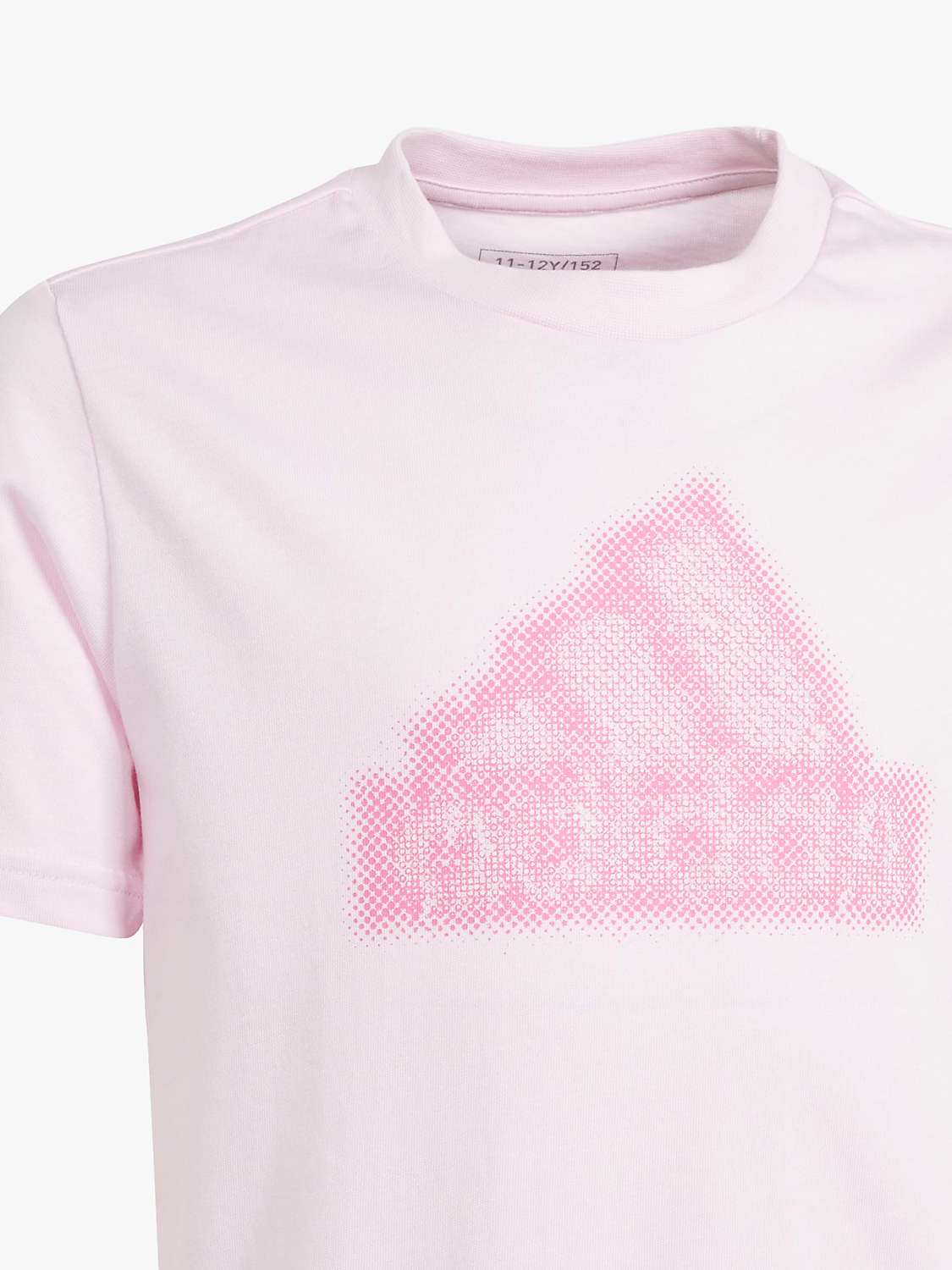 Buy adidas Kids' AEROREADY Logo Graphic T-Shirt, Pink Online at johnlewis.com