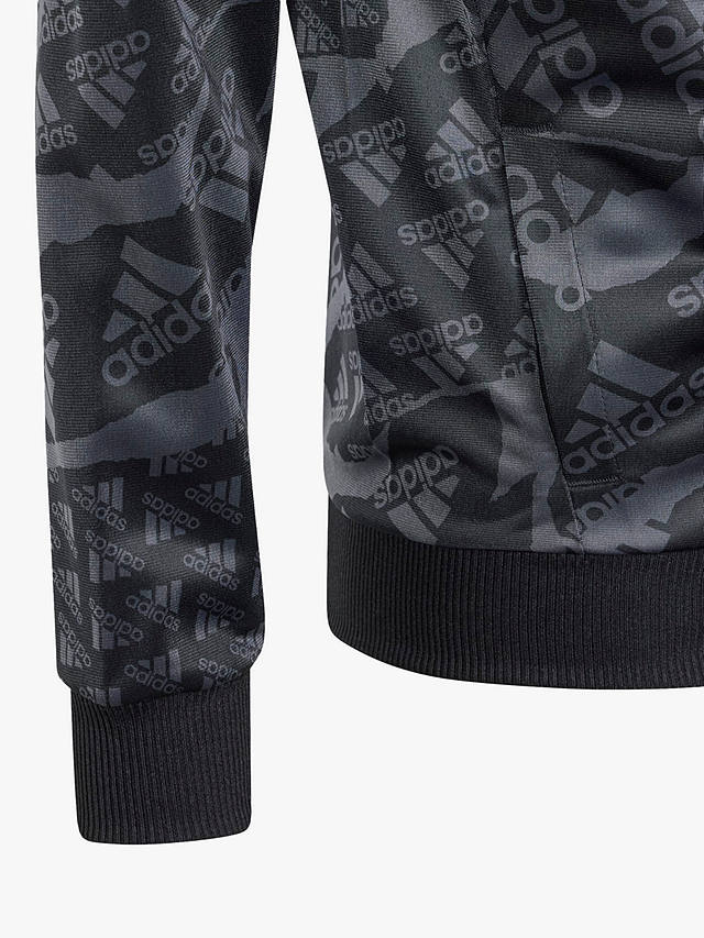adidas Kids' AEROREADY Camo Print Logo Tracksuit, Black