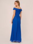 Adrianna Papell Crepe Chiffon Maxi Dress, Violet Cobalt