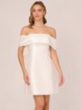 Adrianna Papell Mikado Bow Short Dress, Ivory