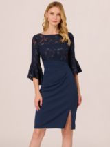 Alie Street Lila Lace Dress, Navy