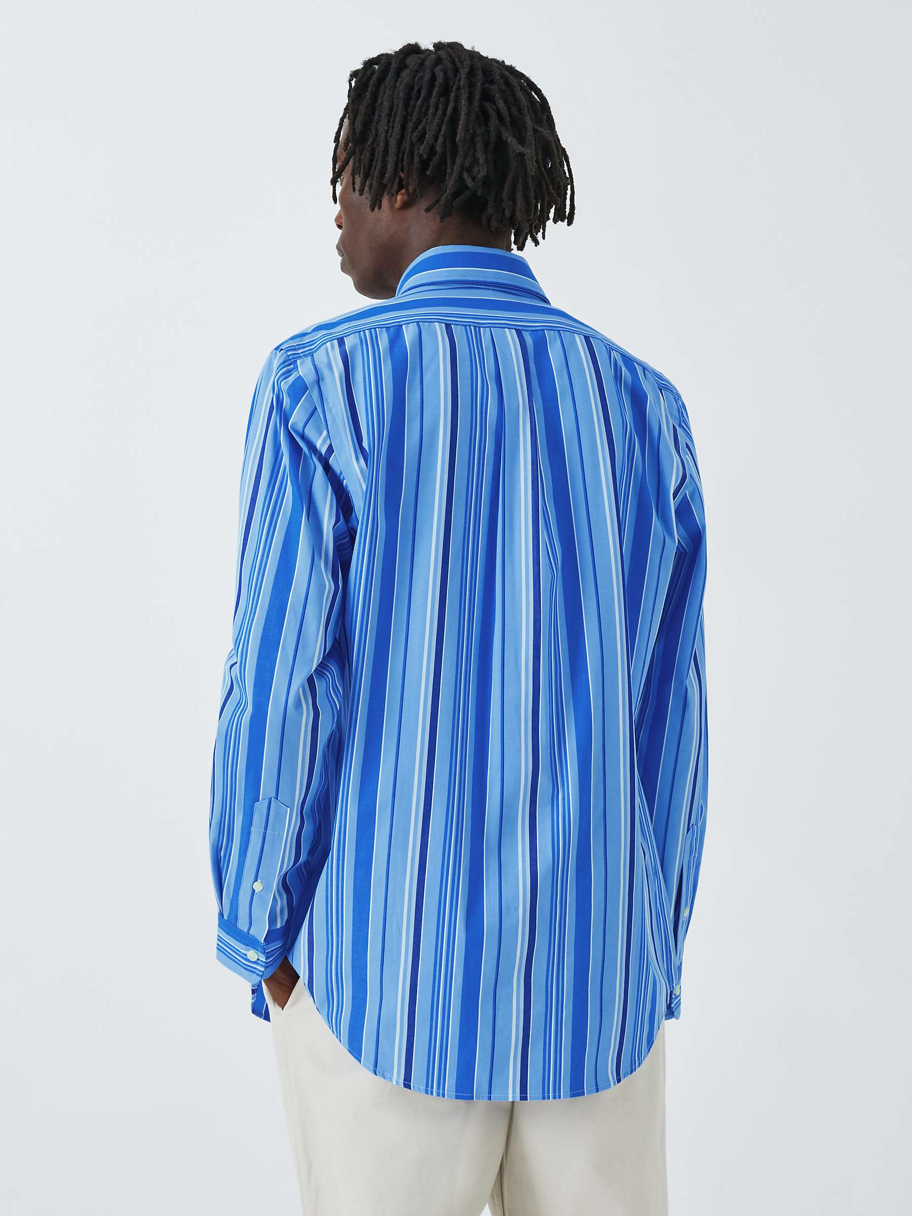 Buy Polo Ralph Lauren Long Sleeve Striped Shirt, Blue Online at johnlewis.com