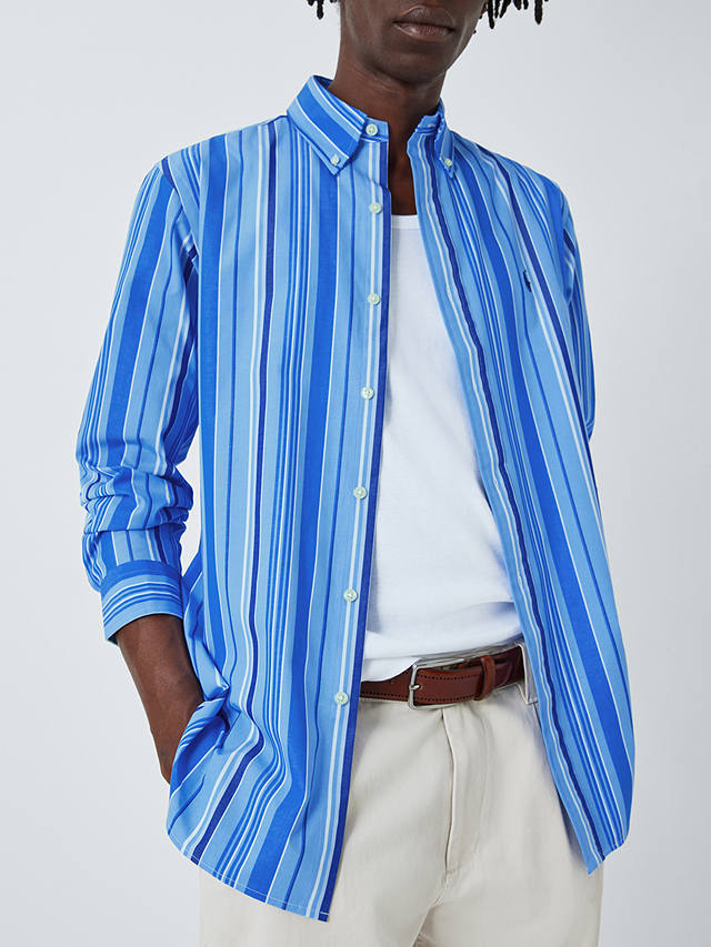 Polo Ralph Lauren Long Sleeve Striped Shirt, Blue