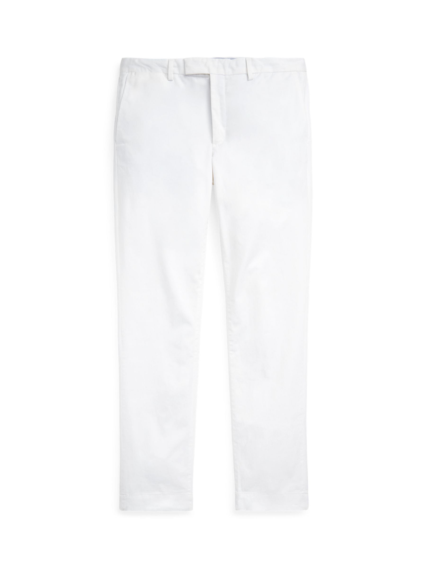Ralph Lauren Slim Stretch Chino Trousers, White at John Lewis & Partners