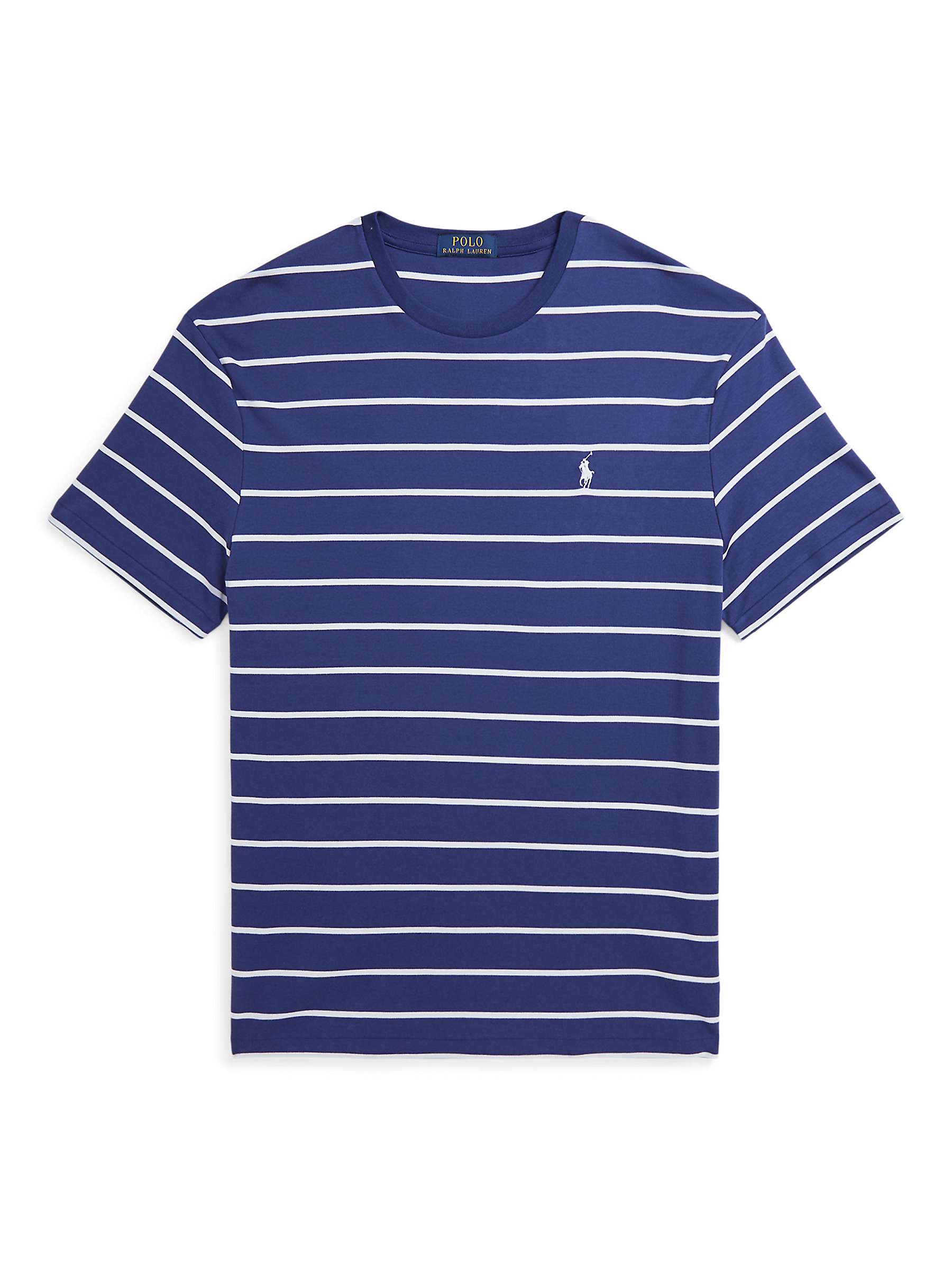 Buy Polo Ralph Lauren Striped Cotton T-shirt, Fall Royal/White Online at johnlewis.com