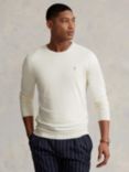 Ralph Lauren Slim Fit Textured Cotton Sweater, Antique Cream, Antique Cream