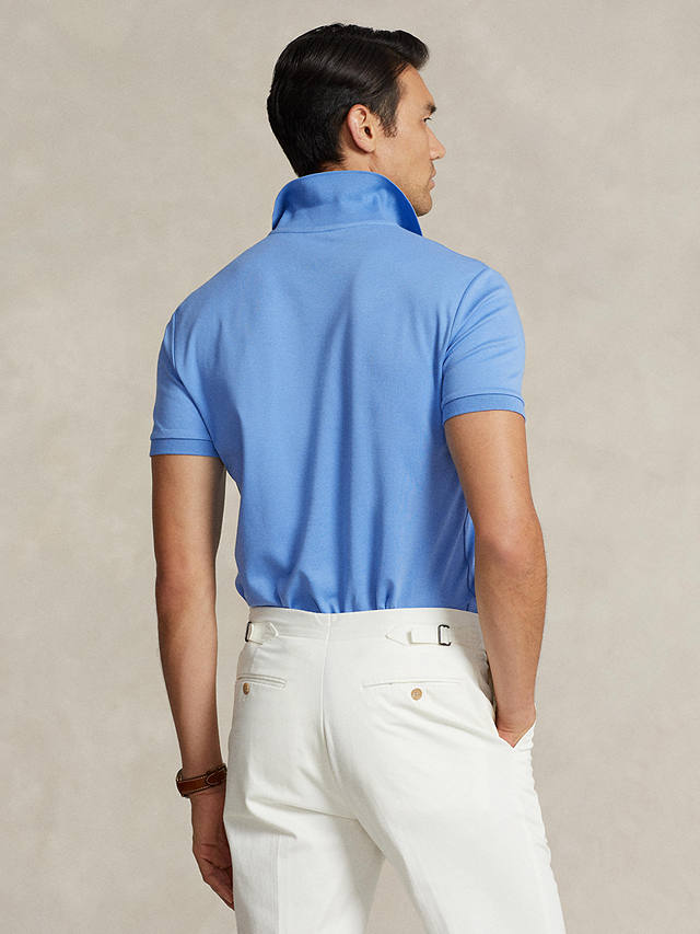 Polo Ralph Lauren Custom Slim Fit Soft Cotton Polo Shirt, Summer Blue