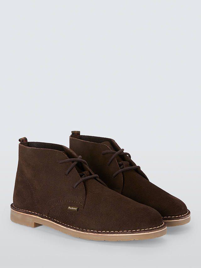 Barbour Siton Suede Desert Boots, Brown