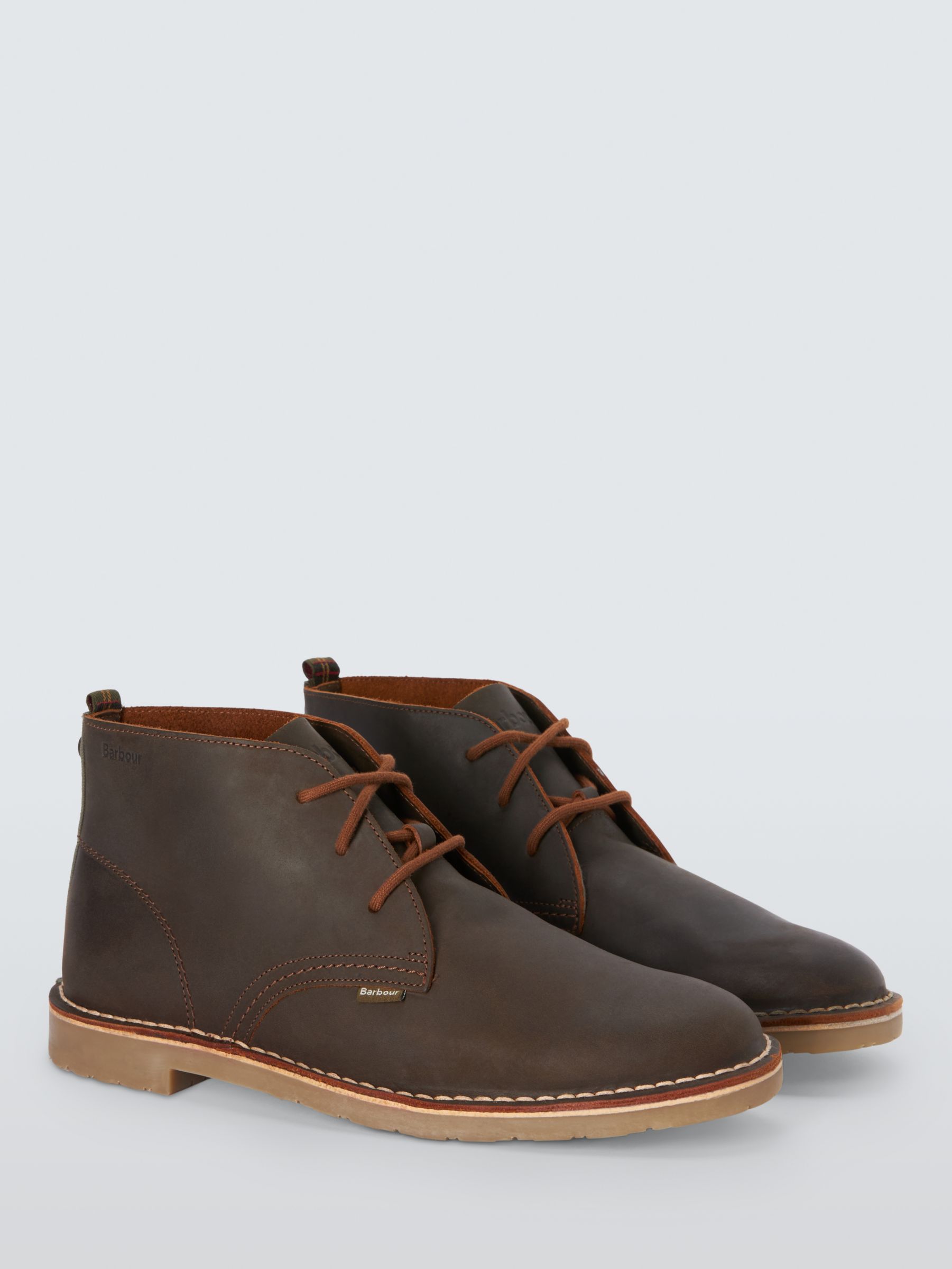 Barbour Siton Leather Desert Boots, Beeswax, 8