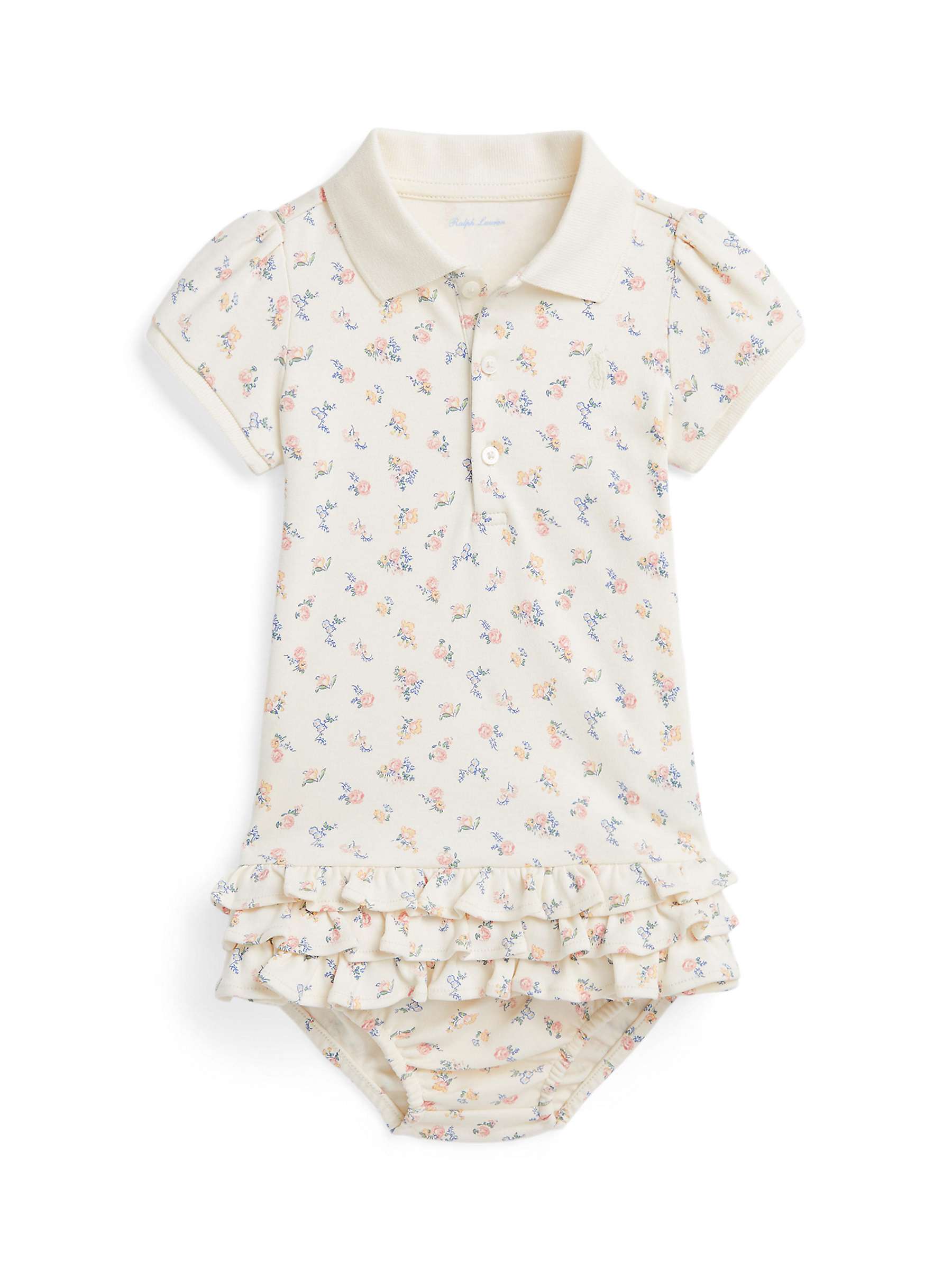 Buy Ralph Lauren Baby Cupcake Print Outfit, White Online at johnlewis.com