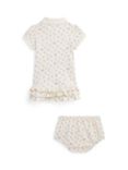 Ralph Lauren Baby Cupcake Print Outfit, White