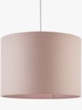 John Lewis Sophia Drum Lampshade, Ash Rose