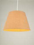 John Lewis Sophia Pure Linen Tapered Lampshade, Caramel