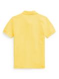 Ralph Lauren Kids' Cotton Signature Logo Short Sleeve Polo Shirt, Oasis Yellow