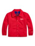 Ralph Lauren Kids' Coach Windbreaker Jacket, Red