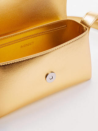 Mango Lucer Small Crossbody Bag, Gold
