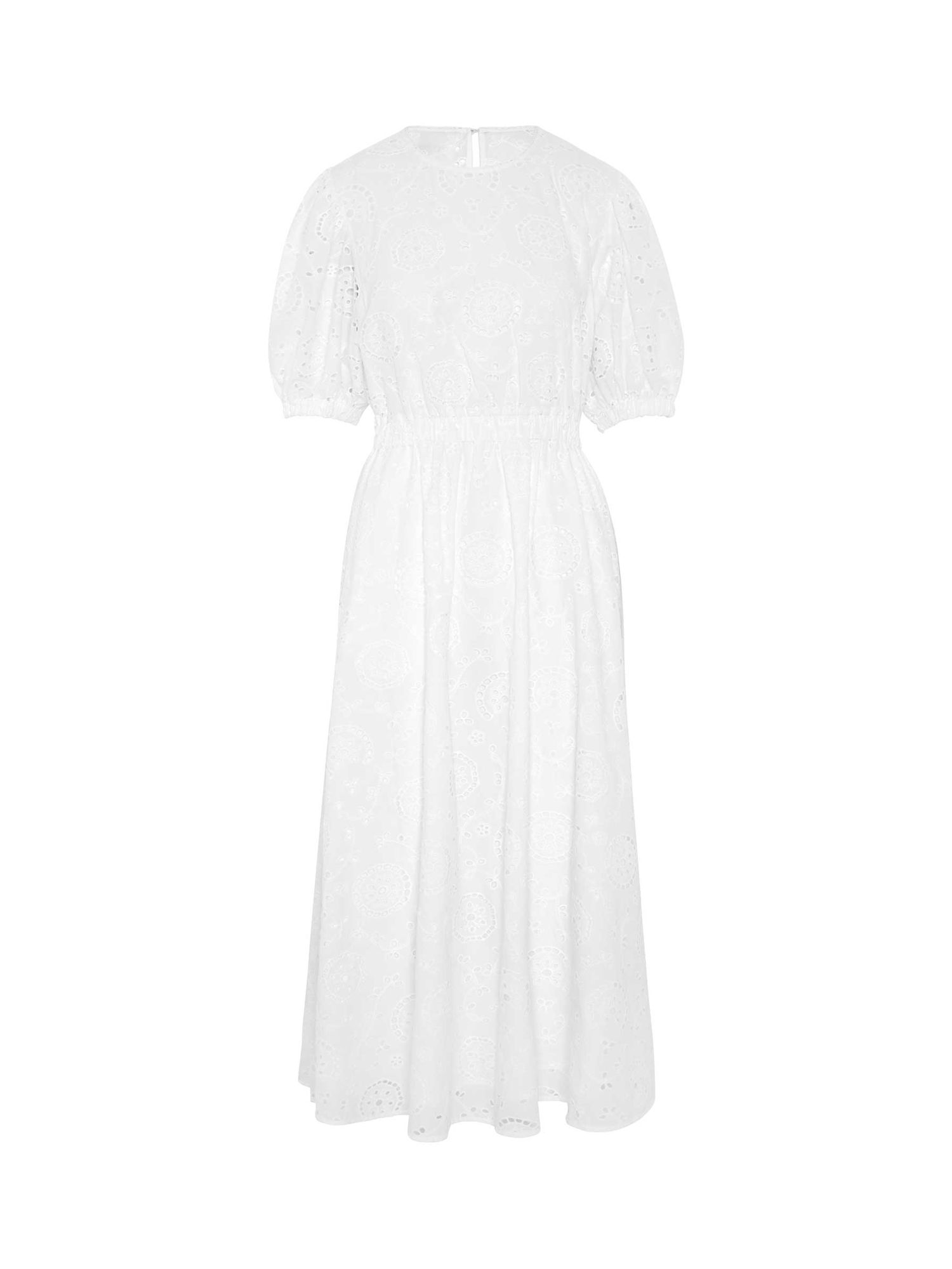 Vivere By Savannah Miller Stella Broderie Anglaise Maxi Dress, White, 6