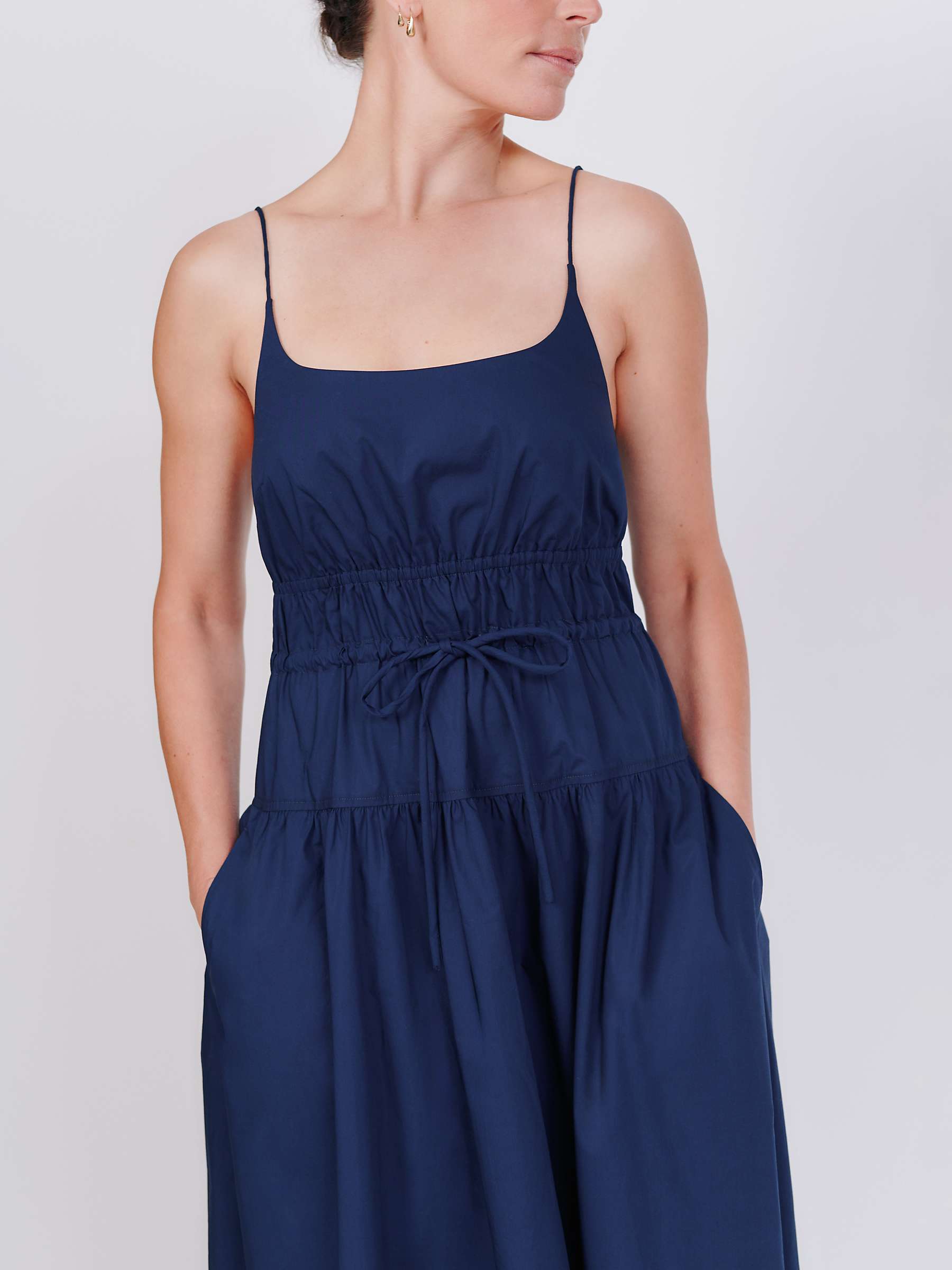Buy Vivere By Savannah Miller Flora Strappy Midi Dress, Navy Online at johnlewis.com