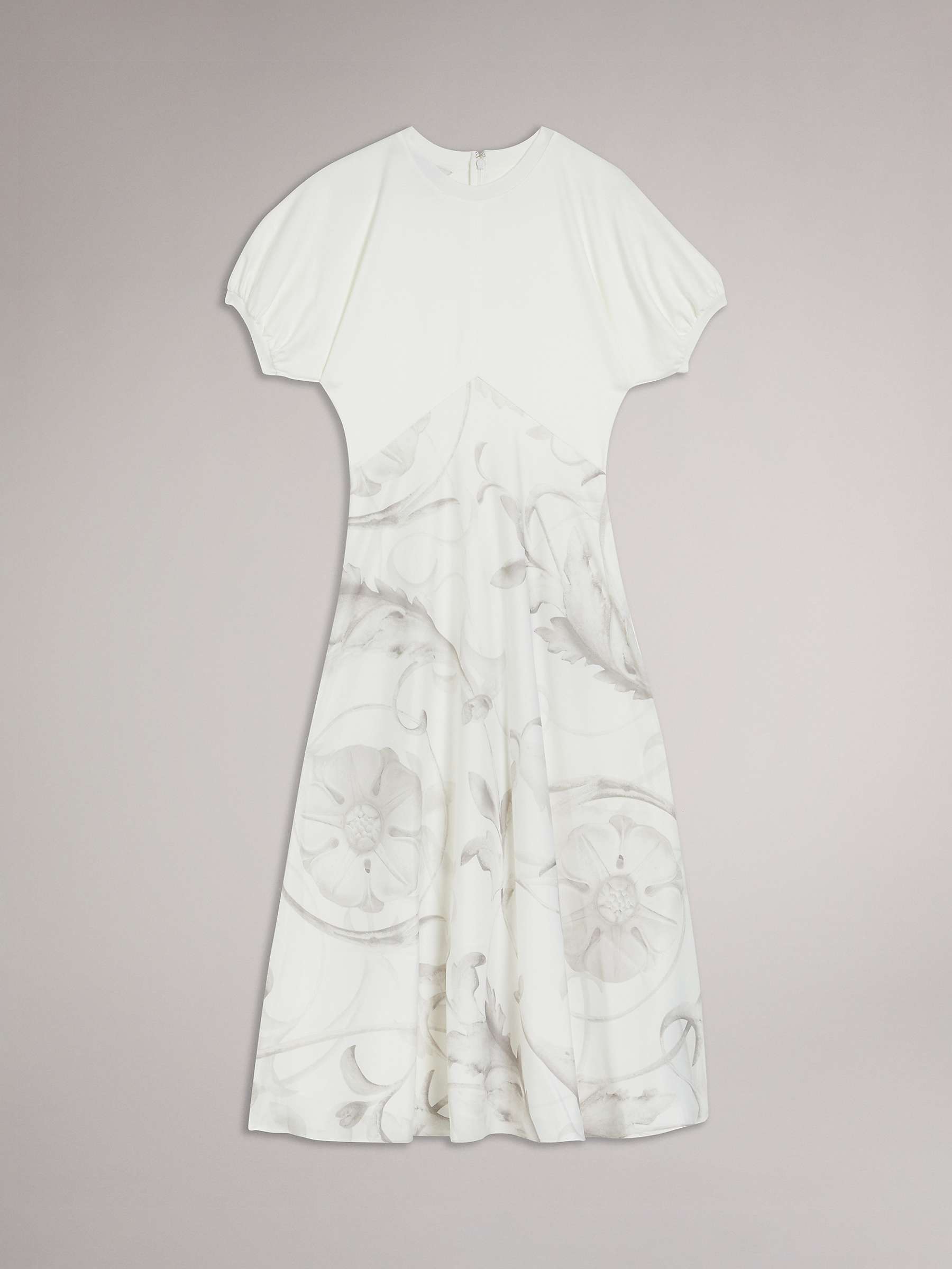 Buy Ted Baker Magylee Ponte Bodice Dress, Ivory Online at johnlewis.com