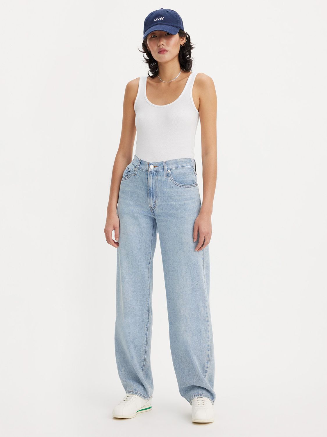 Levi's Baggy Dad Straight Leg Jeans, Make A Difference at John Lewis ...