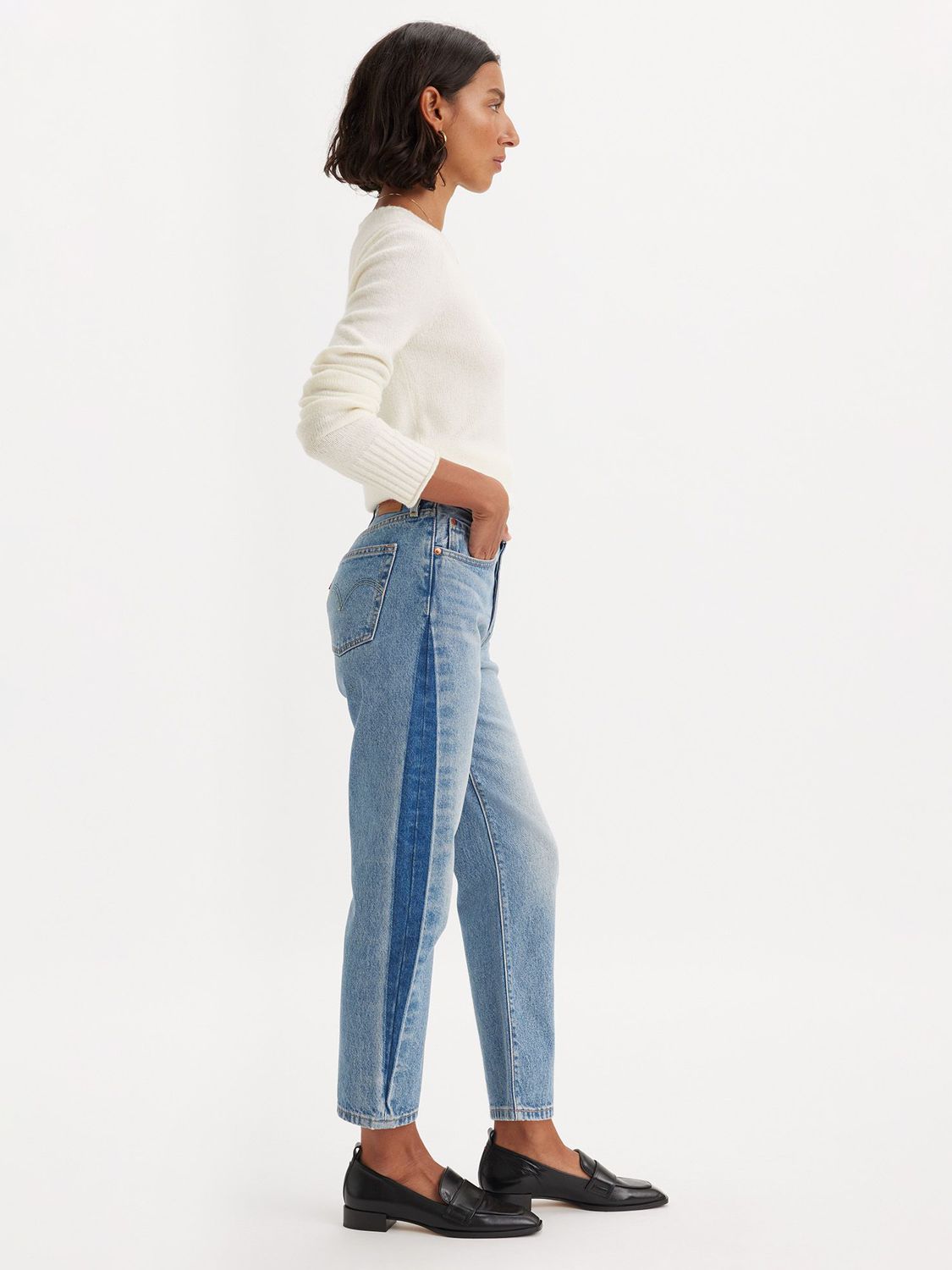 + NET SUSTAIN London cropped high-rise straight-leg jeans