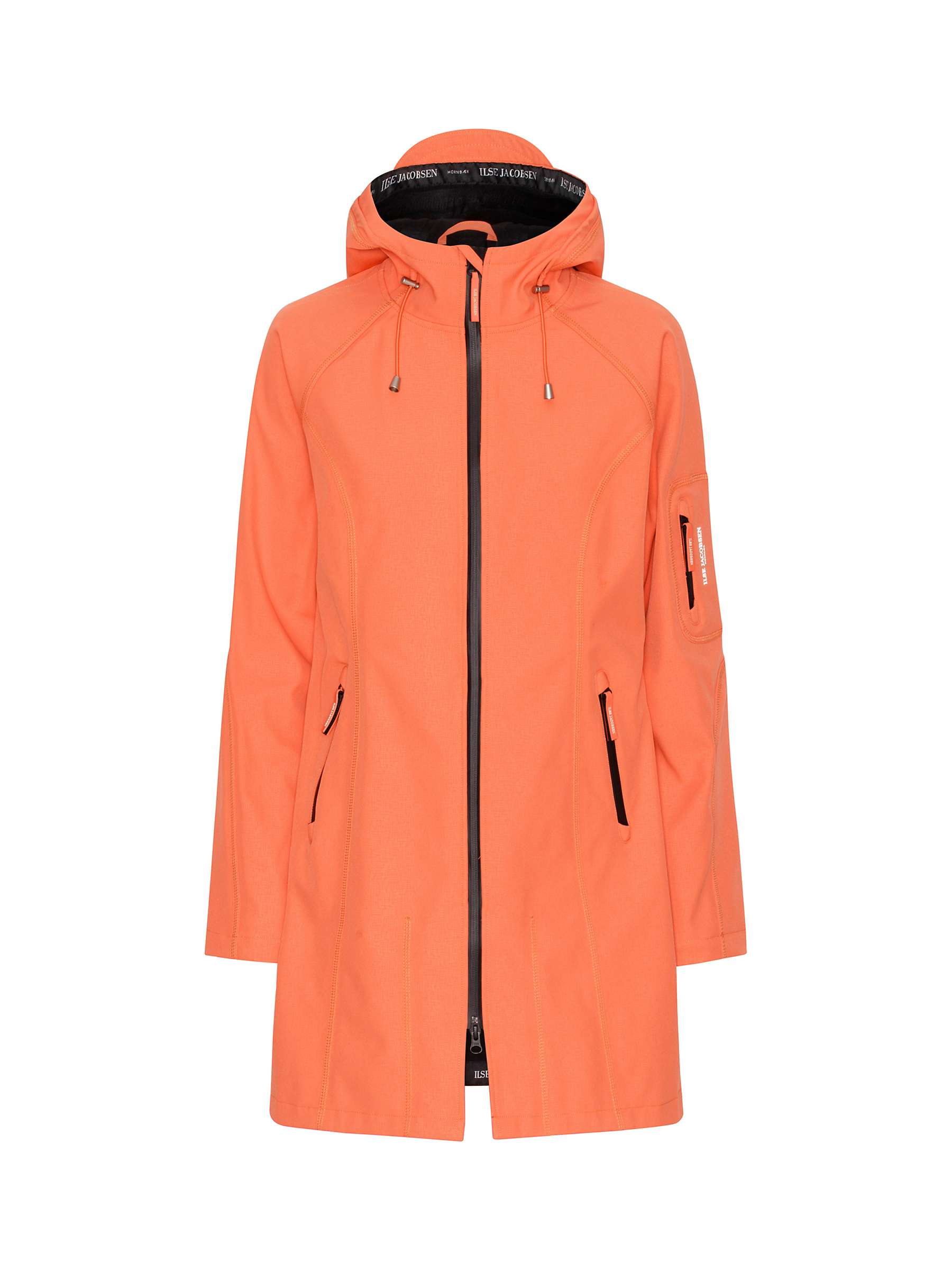 Buy Ilse Jacobsen Hornbæk 37 Raglan Sleeve Raincoat, Hot Orange Online at johnlewis.com