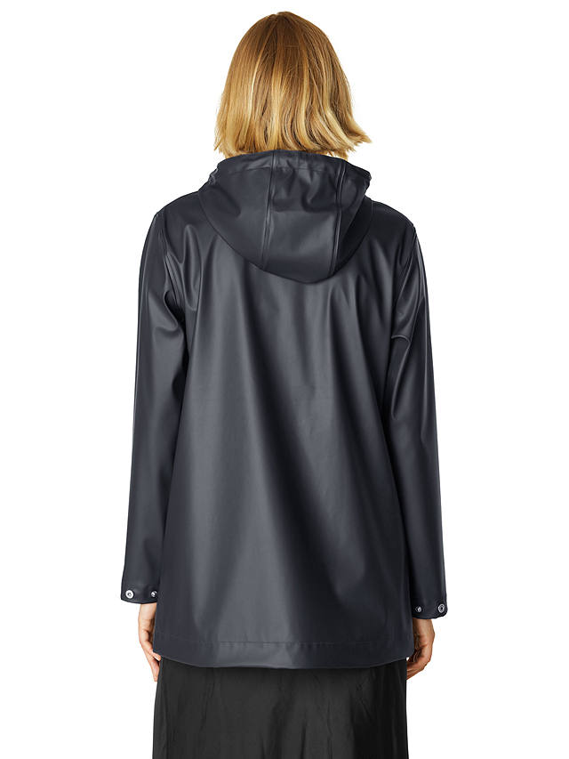 Ilse Jacobsen Hornbæk Waterproof Hooded Raincoat, Dark Indigo