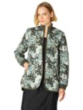 Ilse Jacobsen Hornbæk Camouflage Print Quilted Jacket, Green/Multi