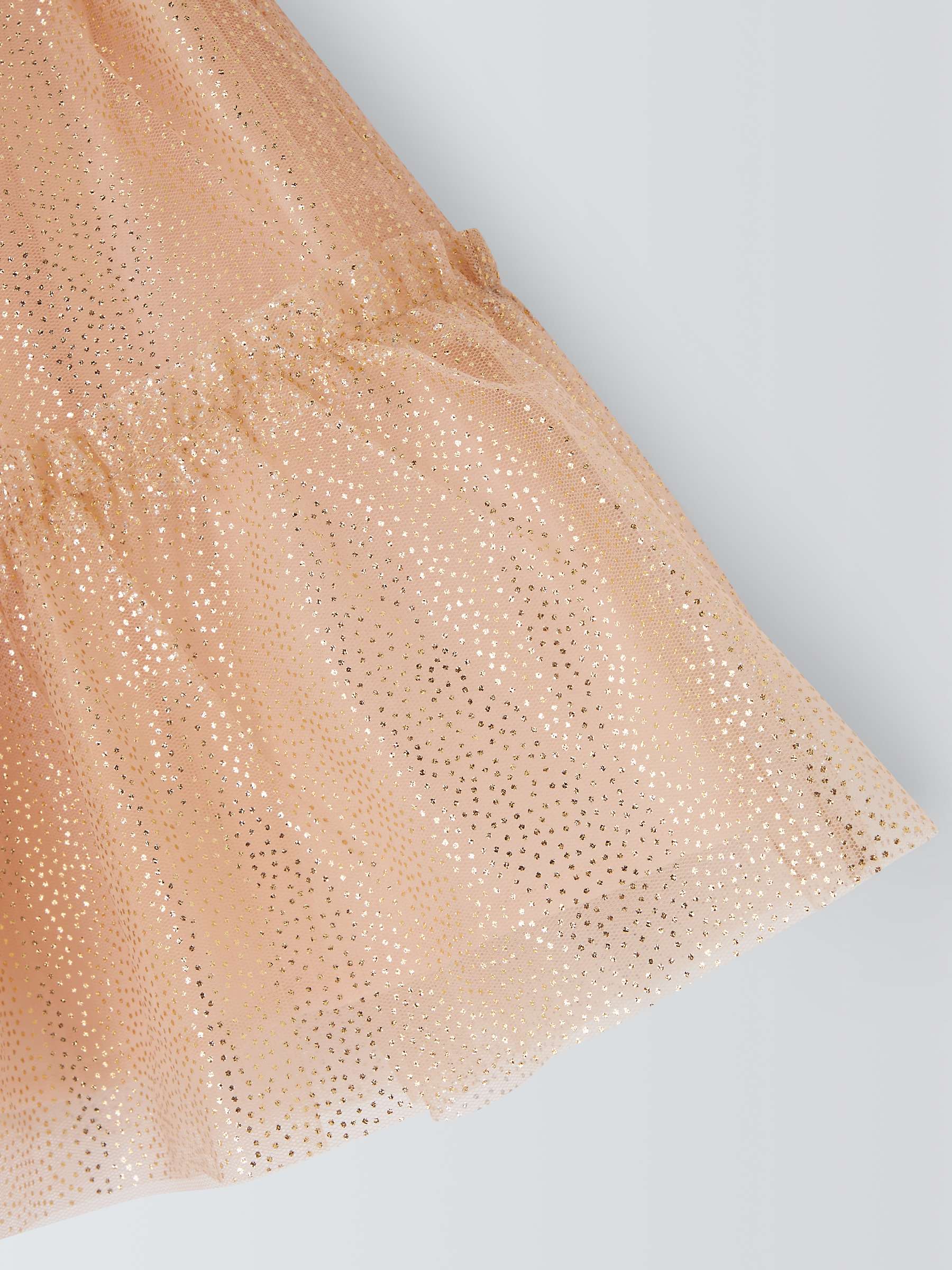 Buy John Lewis Kids' Tulle Spot Skirt, Peach Online at johnlewis.com