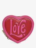Radley Valentine's Love Zip Around Coin Leather Purse, Coulis
