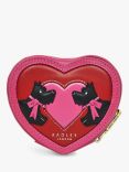 Radley Valentine's Love Zip Around Coin Leather Purse, Coulis