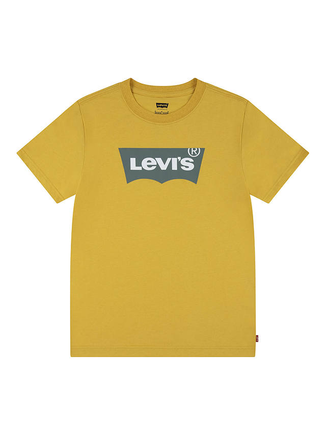 Levi's Kids' Short Sleeve Batwing Logo T-Shirt, Yolk Yellow