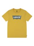Levi's Kids' Short Sleeve Batwing Logo T-Shirt, Yolk Yellow