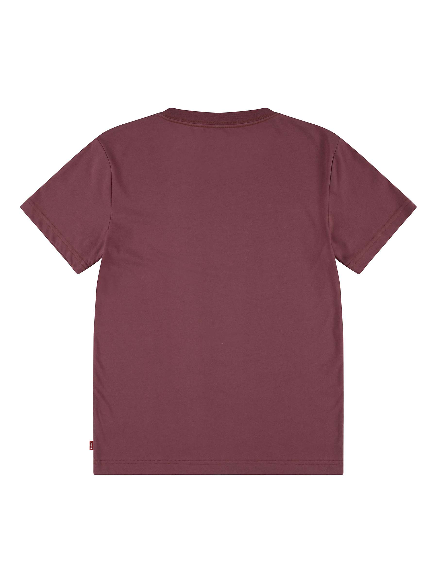 Buy Levi's Kids' All Natural Logo T-Shirt, Roan Rouge Online at johnlewis.com