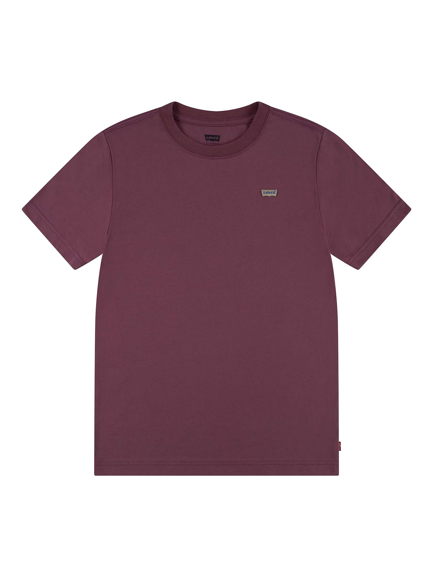 Buy Levi's Kids' Hit Mini Batwing Logo Short Sleeve T-Shirt, Roan Rouge Online at johnlewis.com