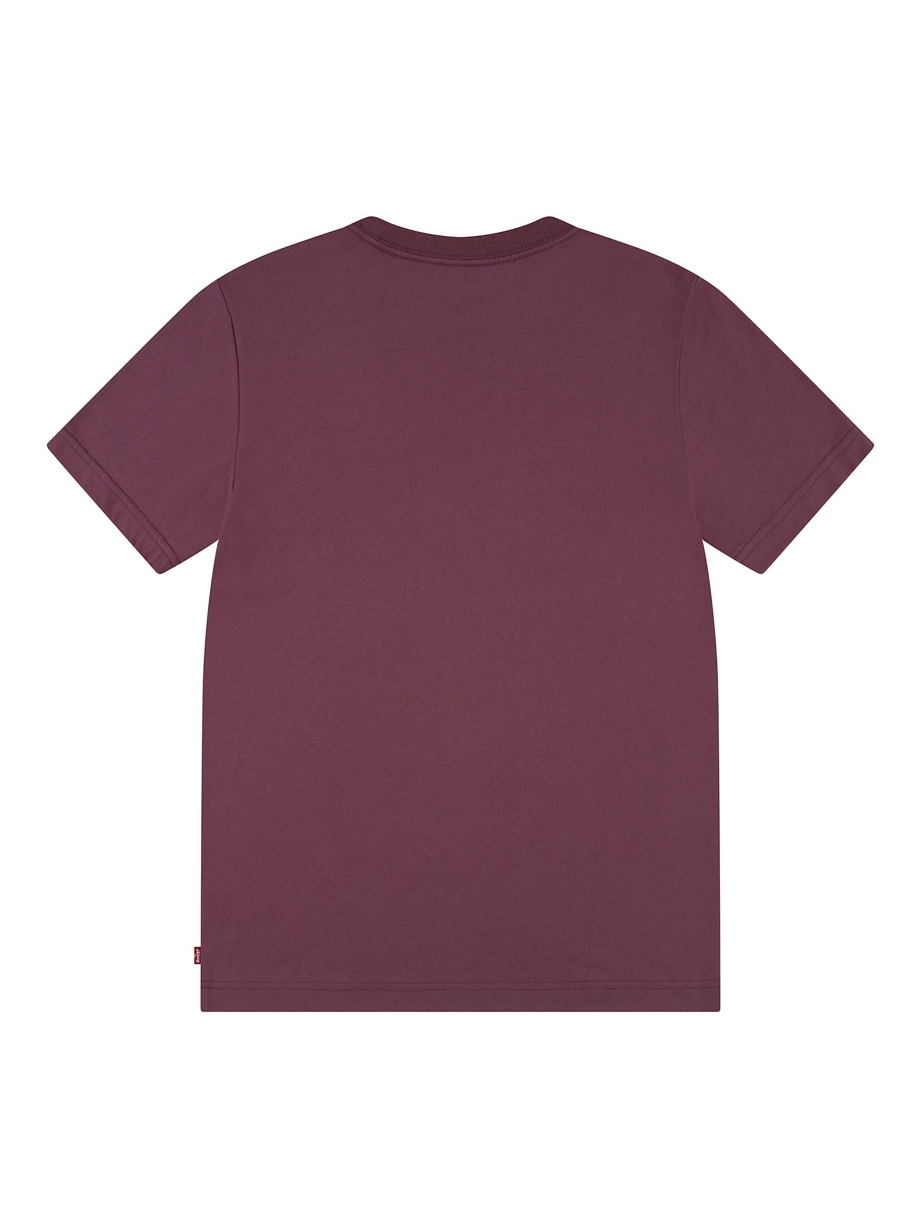 Buy Levi's Kids' Hit Mini Batwing Logo Short Sleeve T-Shirt, Roan Rouge Online at johnlewis.com