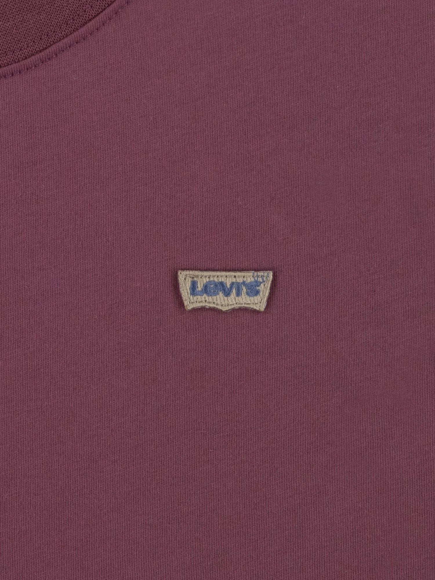 Levi's Kids' Hit Mini Batwing Logo Short Sleeve T-Shirt, Roan Rouge, 14 years