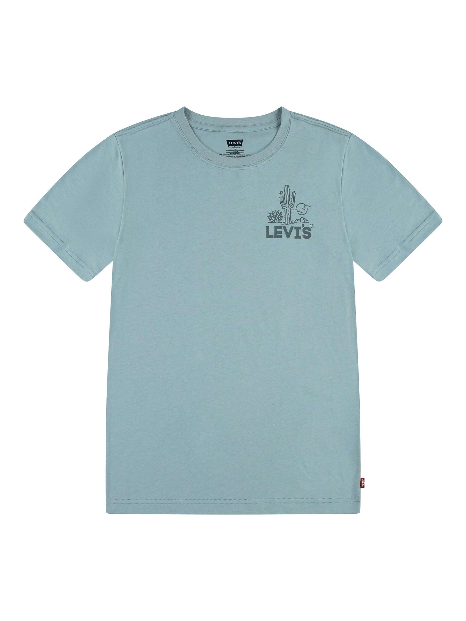 Buy Levi's Kids' Cacti Club Tee, Blue Surf Online at johnlewis.com