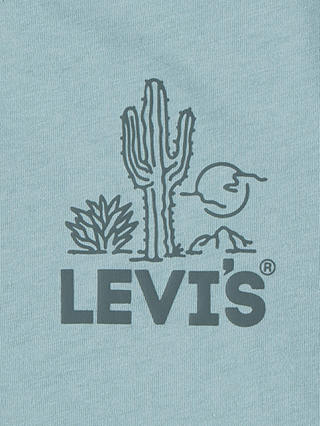 Levi's Kids' Cacti Club Tee, Blue Surf