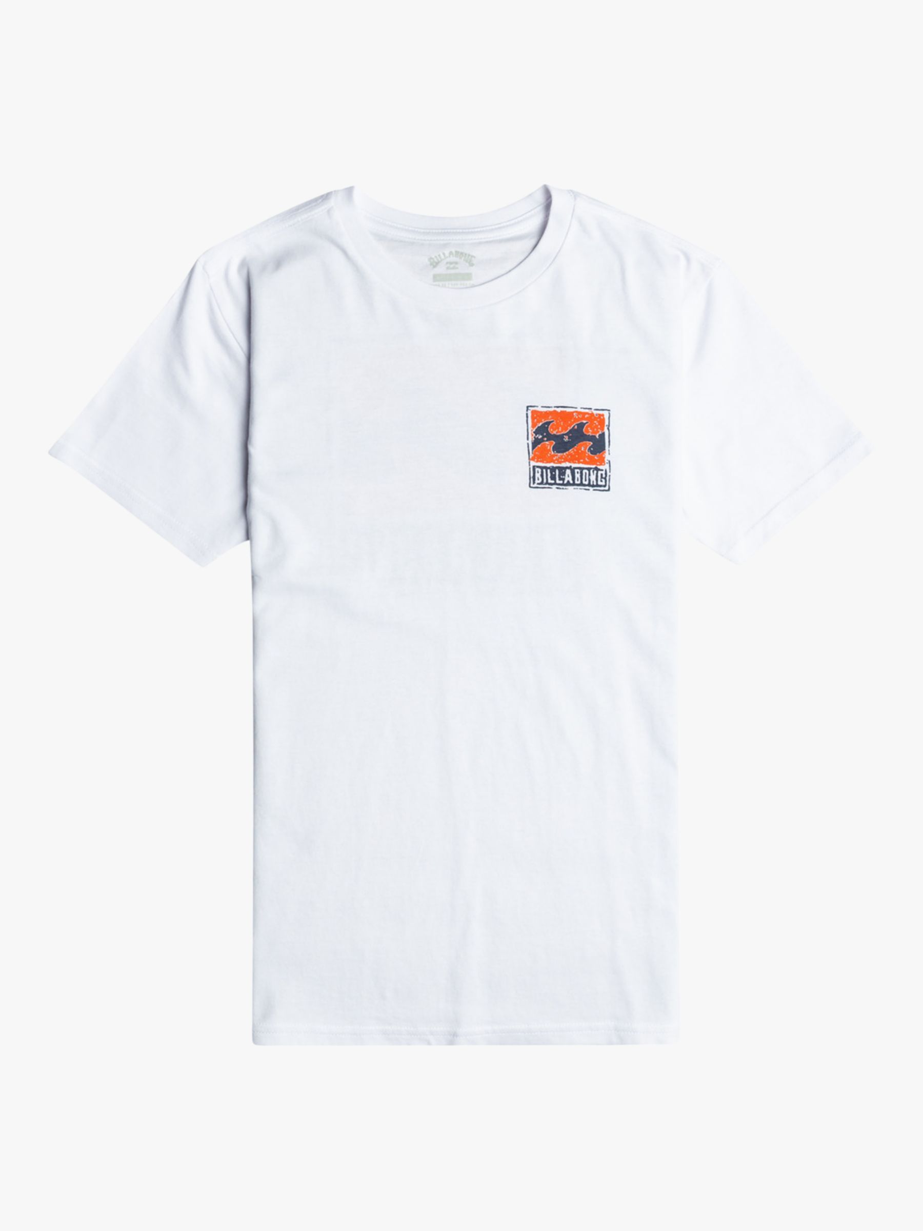 Billabong Kids' Stamp Short Sleeve T-Shirt, White, 16 years
